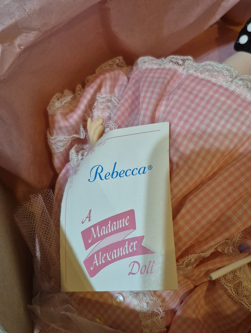 Madame Alexander Rebecca Doll #1585 – Pink Gingham – NIB Vintage